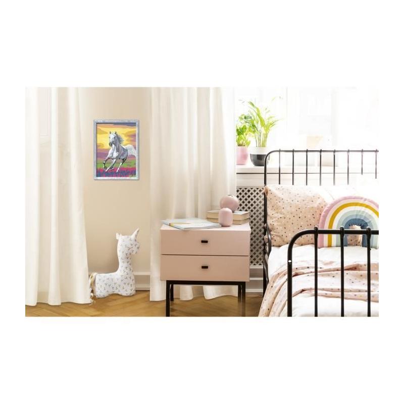Kit de peinture par numéros pour enfants - Cheval dans le pré