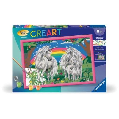 Kit de peinture par numéros "Au pays des licornes" pour les 9 ans et plus