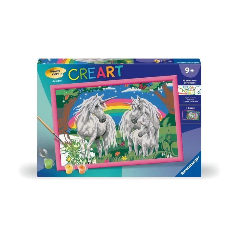 Kit de peinture par numéros "Au pays des licornes" pour les 9 ans et plus