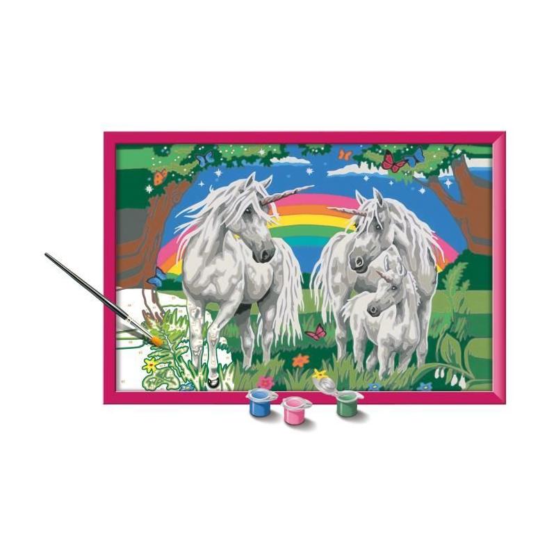 Kit de peinture par numéros "Au pays des licornes" pour les 9 ans et plus