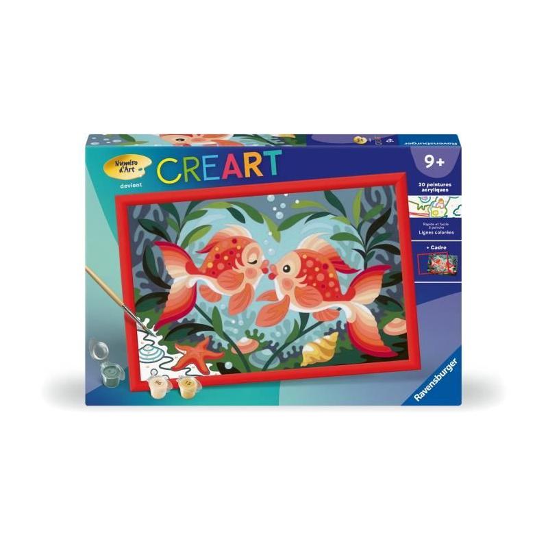 Kit de peinture par numéros pour enfants - Bisous de poissons