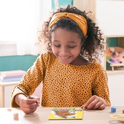 Kit de peinture par numéros Ravensburger - Cheval fleuri pour les enfants de 7 ans et plus