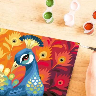 Kit de peinture par numéros CreArt Kids 31x21cm Paon - Ravensburger