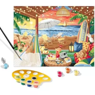 Peinture au Numéro CreArt 30x40 cm - Cozy Cabana - Art N° 00020276