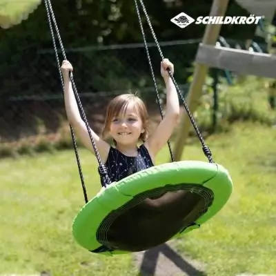 Balançoire SCHILDKRÖT 60cm: Nid d'oiseau en plastique tressé