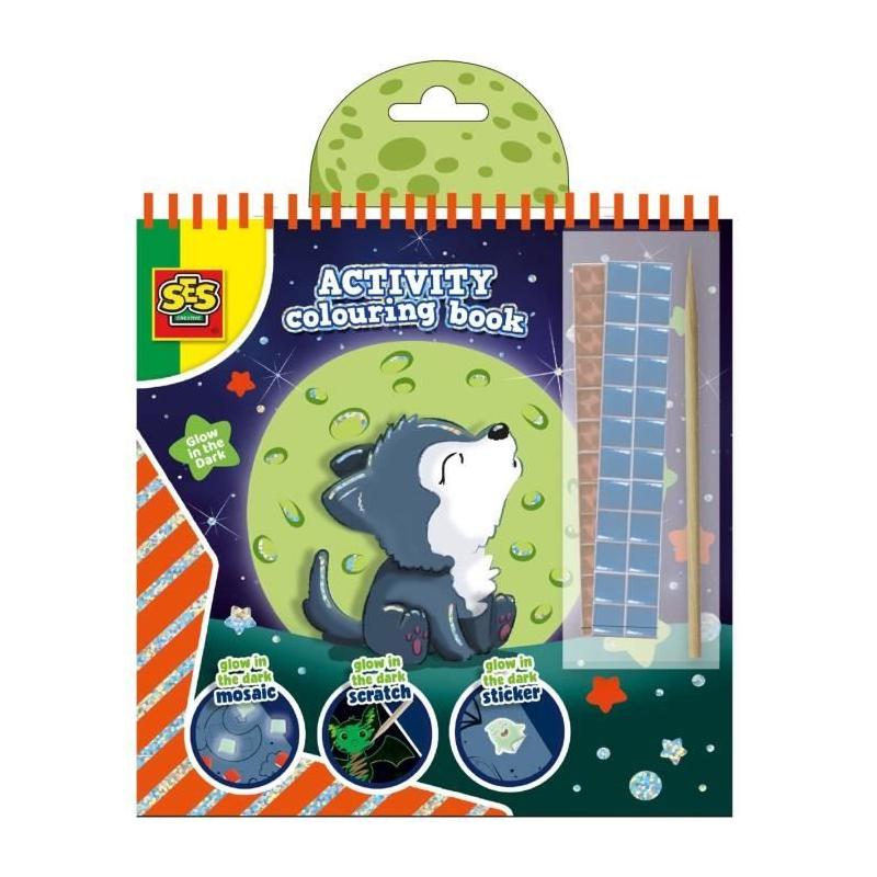 Cahier d'activités phosphorescent 3 en 1 - Album de coloriage ?