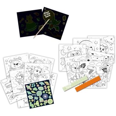 Cahier d'activités phosphorescent 3 en 1 - Album de coloriage ?