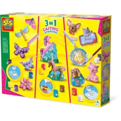 Kit modelage et peinture 3 en 1 pour enfants