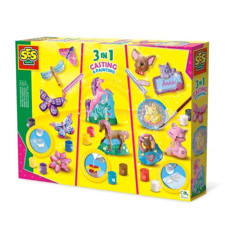 Kit modelage et peinture 3 en 1 pour enfants