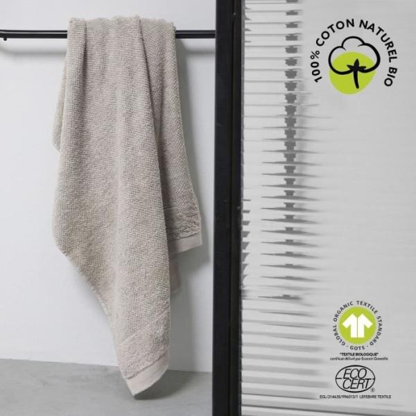Serviette de bain - TODAY - 50 x 90 cm - Coton - Organic Dune