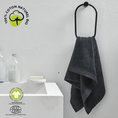 Serviette de bain bio en coton - TODAY - 50 x 90 cm - Fusain