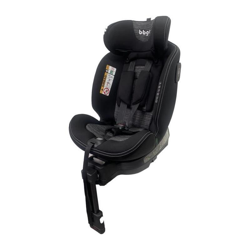 Siège auto pivotant BBGO Blissrider - Noir/Gris - Naissance à 12 ans