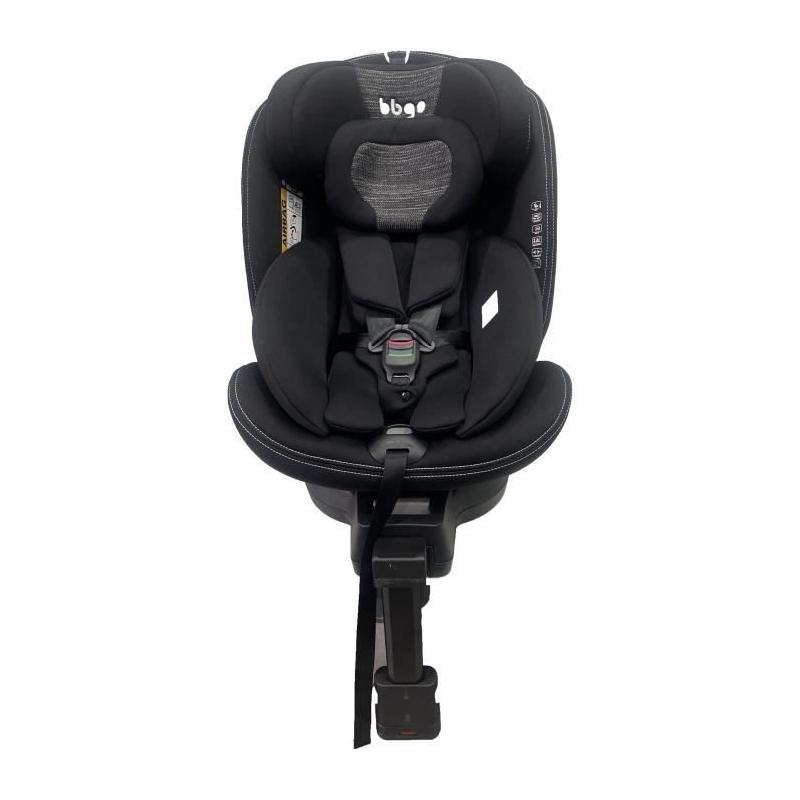Siège auto pivotant BBGO Blissrider - Noir/Gris - Naissance à 12 ans