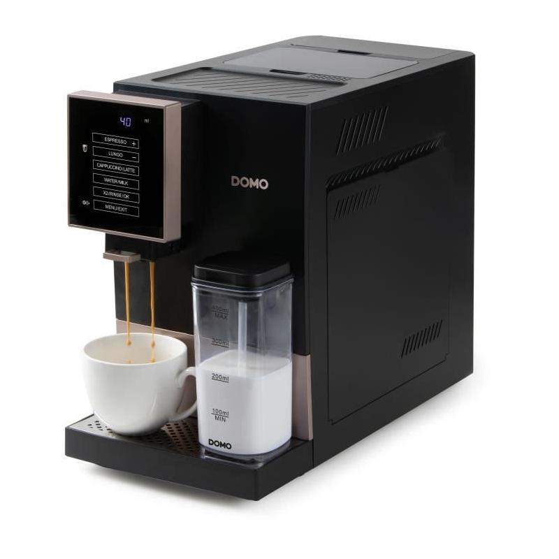 Machine à expresso automatique DOMO DO743K - 1350W - 19 bar - Noir