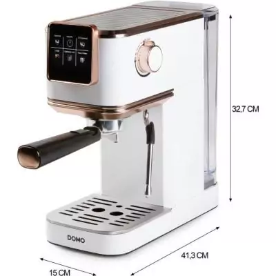 Machine à expresso 3 en 1 DOMO DO746K - 1350 W - 20 Bar - Blanc / Rose