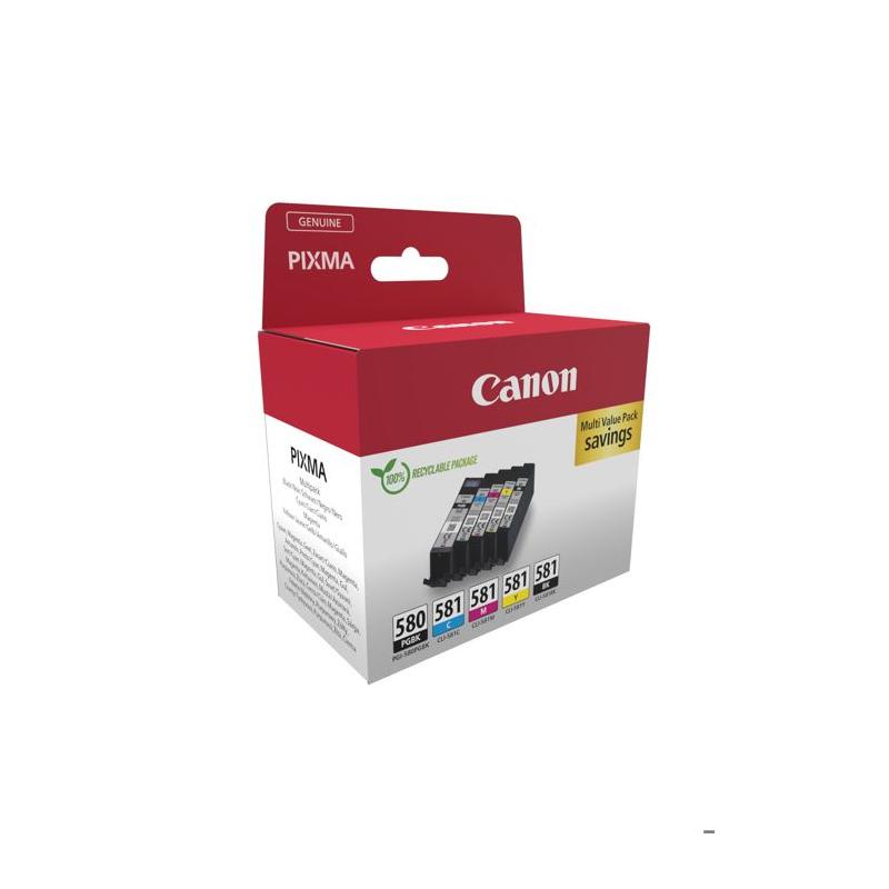 Cartouche d'encre générique Canon PGI-580/CLI-581 - Pack de 6 couleurs variées