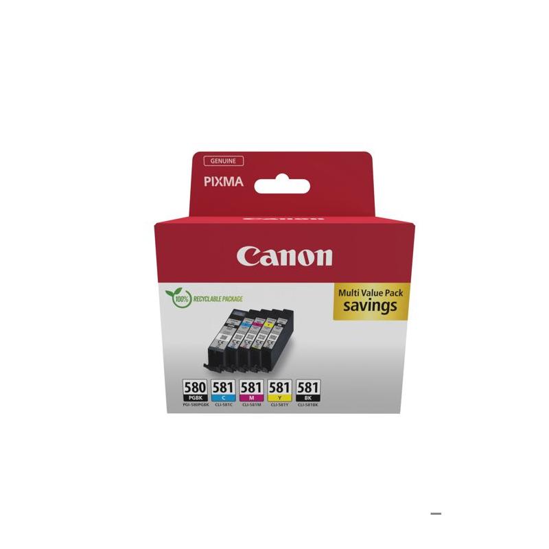 Cartouche d'encre générique Canon PGI-580/CLI-581 - Pack de 6 couleurs variées
