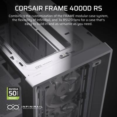 Boîtier PC CORSAIR FRAME 4000D RS Blanc - Moyen-tour