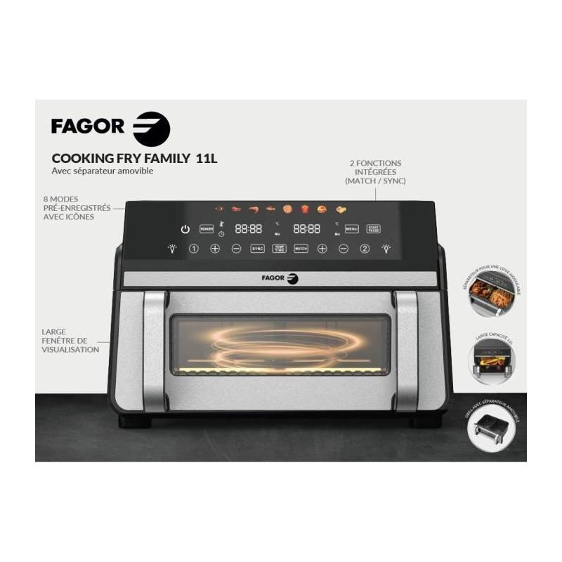 Friteuse sans huile FAGOR - Airfryer FG10AF - Double cuves 5,5L