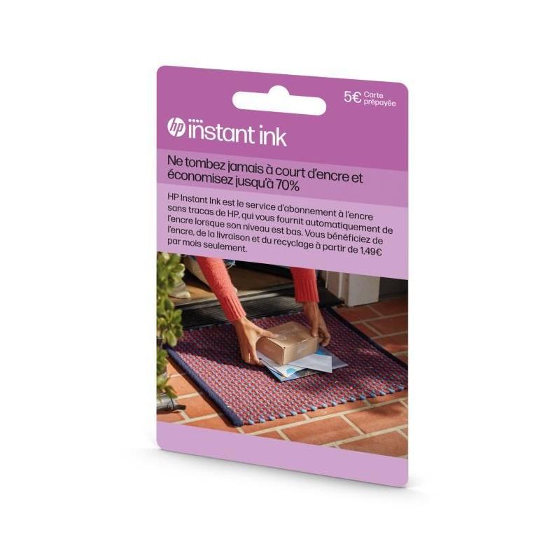 Carte prépayée Instant Ink HP - Abonnement cartouches originales HP
