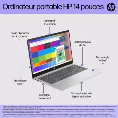 HP 14-ep0046nf Intel® Core™ i5 i5-1334U Ordinateur portable 35,6 cm (14") Full HD 16 Go DDR4-SDRAM 512 Go SSD Wi-Fi 6