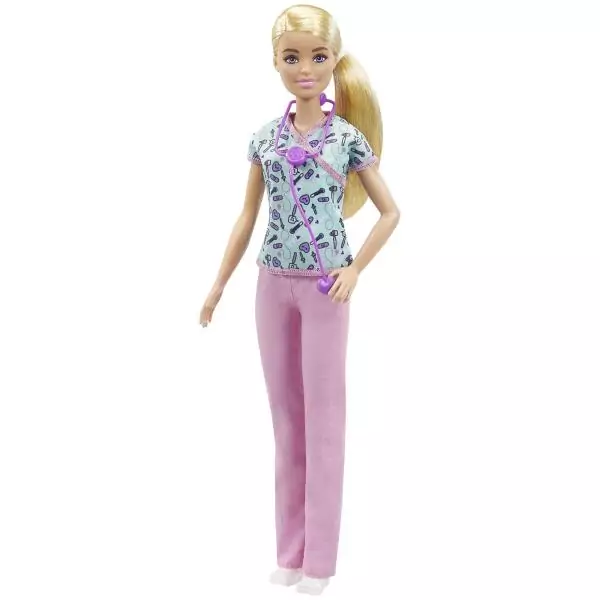 Barbie - Barbie infirmiere - Poupée Mannequin - Des 3 ans GTW39