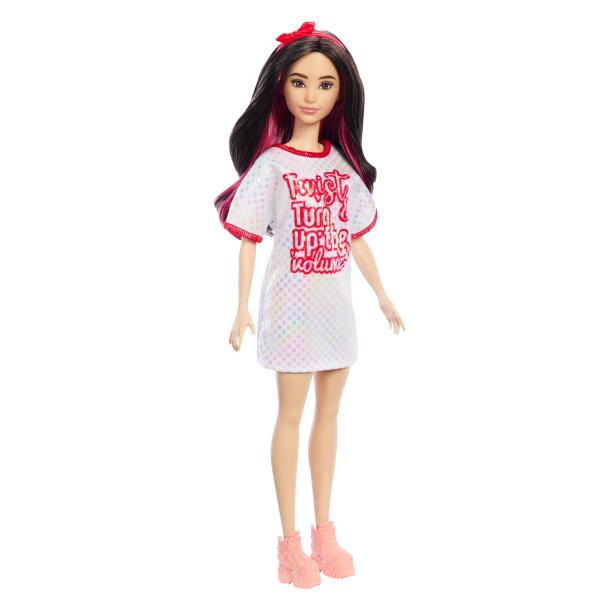 Barbie-Barbie Fashionistas-Poupée cheveux noirs 65eme anniversaire HRH12