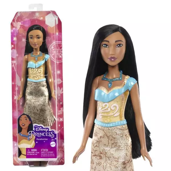 Pocahontas Poupée 29 cm, Mattel Poupée Disney Princesses habillage et accessoires HLW07