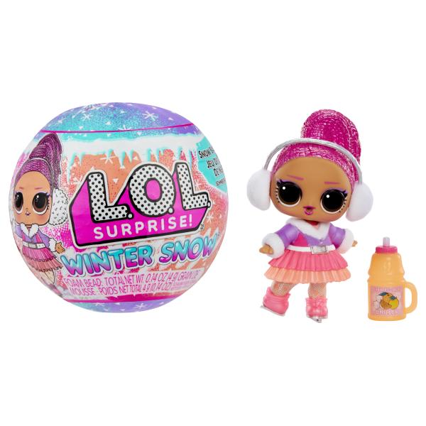 Poupée a collectionner - MGA - Winter Snow Tot - 7,5 cm - Surprise de neige magique - 7 accessoires