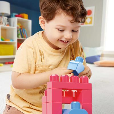 MEGA BLOKS - Sac de Construction Rose 60 Pièces - First Builders