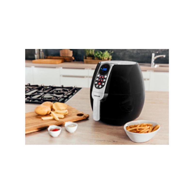MEDION MD E10 S - Airfryer - 2.8 L - 1500 W - Programmes automatiques - Frire sans huile - Poignée froide au toucher - Noir