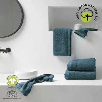Serviette de bain TODAY Bio - 50 x 90 cm - Paon