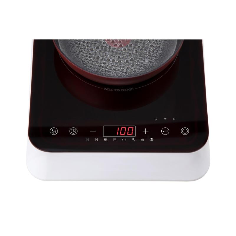 MEDION MD 18490 - Plaque à induction - 2000 W - 10 niveaux de température - 8 programmes automatiques - Noir