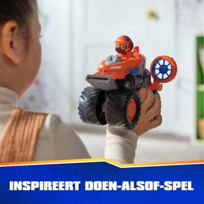 PAW Patrol - Pat Patrouille - Véhicule Figurine Zuma Rescue Wheels - Voiture Figurine À Collectionner - 2 Projectiles -