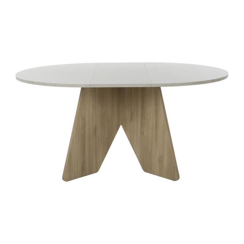 Table à manger GALEO ronde 4/6 places - 120/160 x 120 x 74 cm