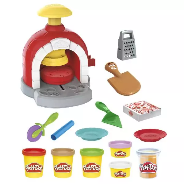 Play-Doh Four a pizza, Pâte a modeler, Machine a café jouet pour enfants des 3 ans, Kitchen Creation