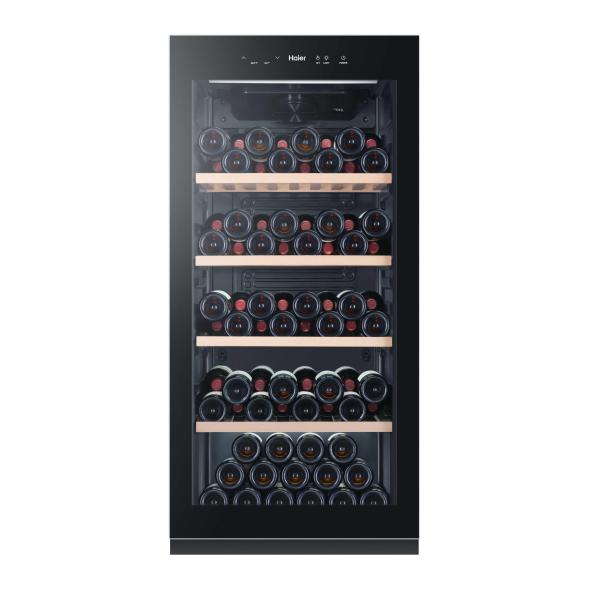 HAIER HWS116GAE - Cave a vin de vieillissement - Pose libre - 116 bouteilles H126.5 x L59,5 cm - Noir