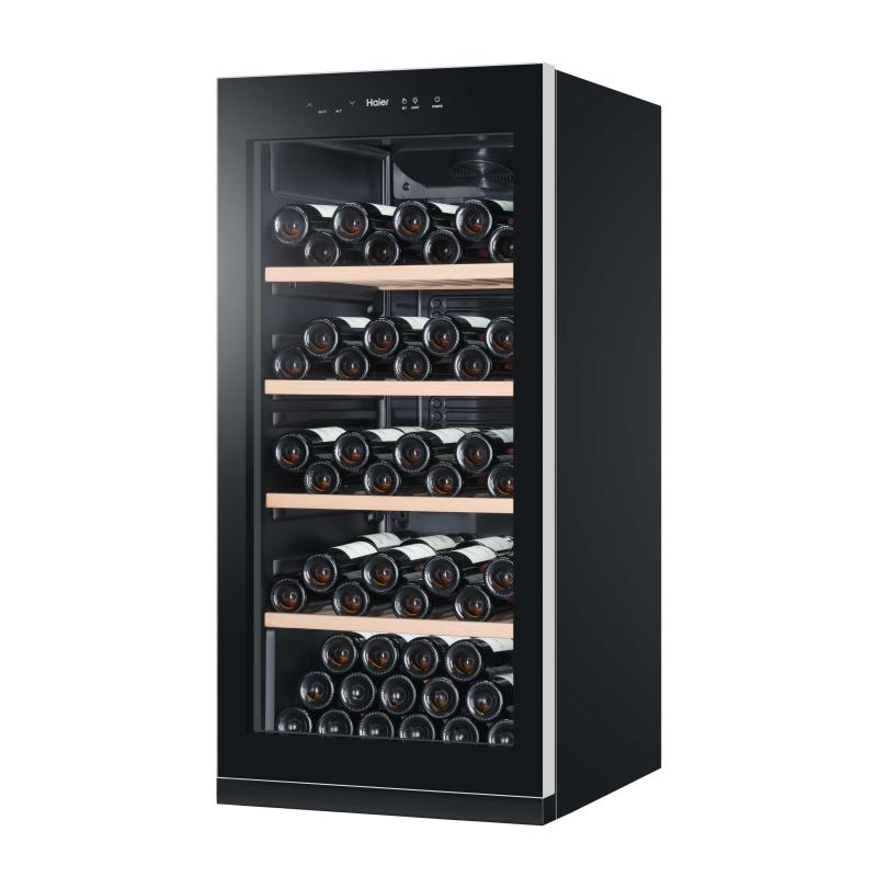 Haier HWS116GAE Refroidisseur de vin compresseur Pose libre Noir 116 bouteille(s)