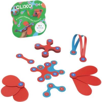 Jeu de Construction Magnétique It'sy CLIXO - 18 pièces - Multicolore