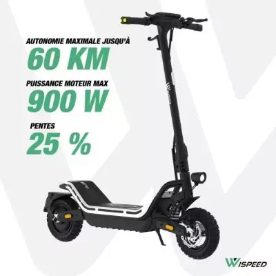 Trottinette électrique WISPEED SUVPILOT 480 - 900W - 10'' - 18Ah 48V Trottinette électrique WISPEED SUVPILOT 480 - 900W - 10'' - 18Ah 48V