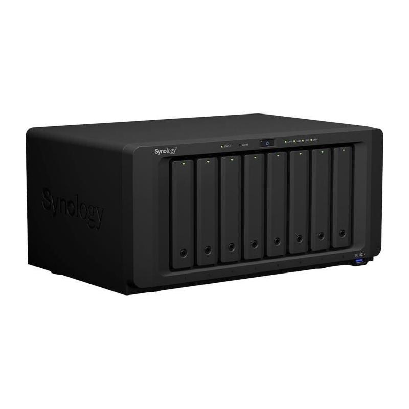 Serveur NAS SYNOLOGY DiskStation DS1821+ - Performances AMD Ryzen - 8 baies