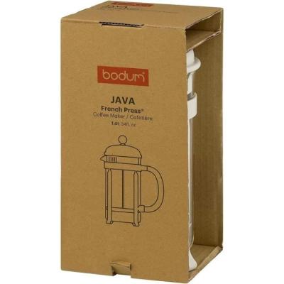 Cafetière à piston Bodum 1903-913 - Java Blanc 0.35 L
