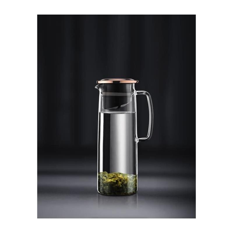 Pichet infuseur en verre BODUM Biasca - Couvercle cuivre - 1.2 l