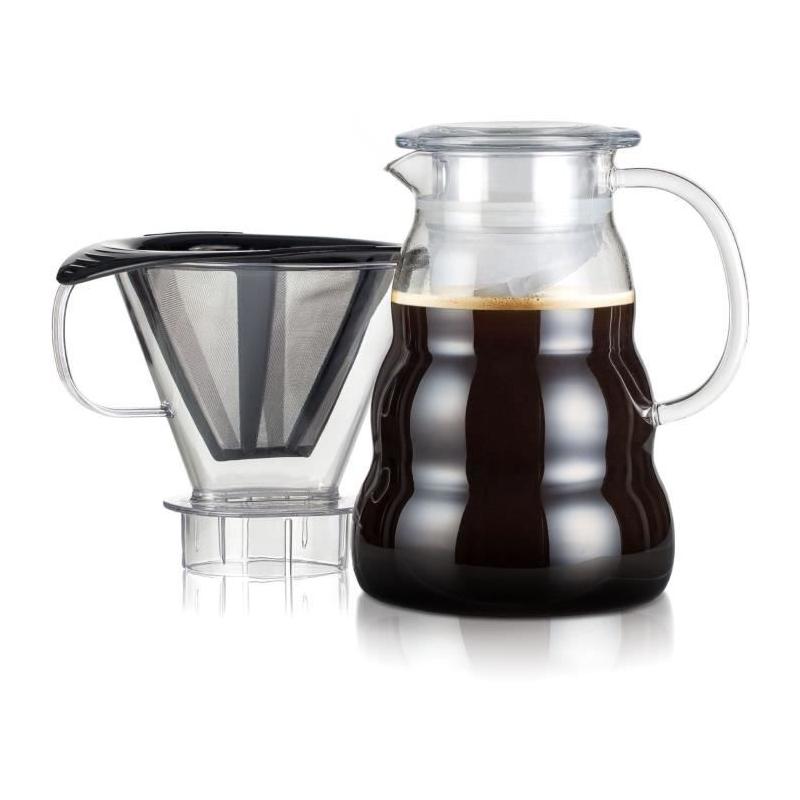 Cafetière BODUM Melior 8 tasses - Maille inox - Transparent