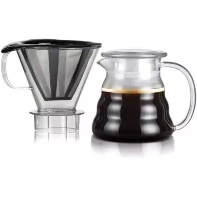 Cafetière BODUM Melior 5 tasses - Filtre inox - Transparent