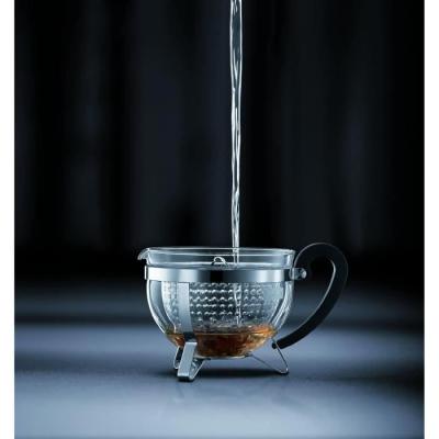 Théière Bodum Chambord 1 L - Élégance en verre et acier inoxydable