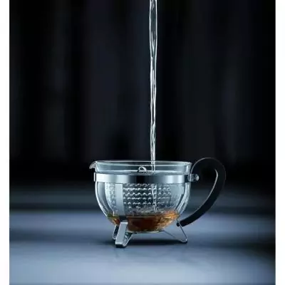 Théière Bodum Chambord 1 L - Élégance en verre et acier inoxydable Théière Bodum Chambord 1 L - Élégance en verre et acier inoxydable