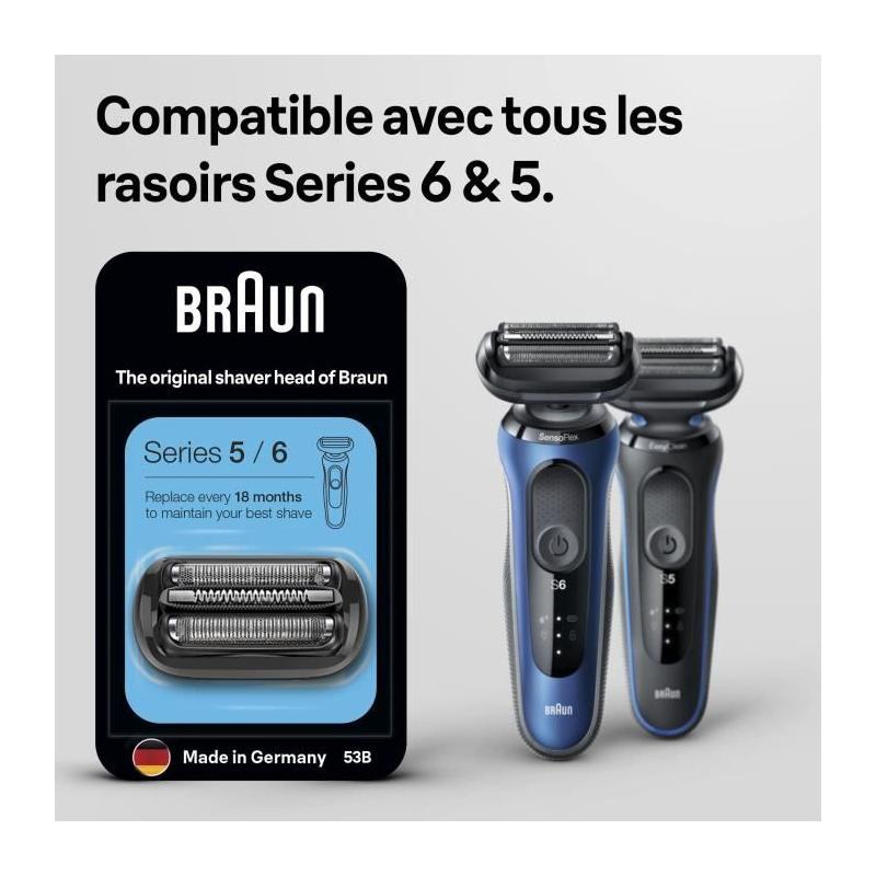 Tête de rasoir BRAUN Series 5 53B KP - Noir