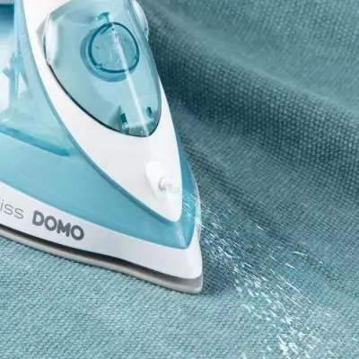 Fer à repasser vapeur DOMO DO7060S CeraGliss - 2400 W - 40 g/min - Bleu