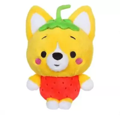 Peluche Little Corgi Cuties - GIPSY TOYS - 20 cm - Fraise, câlins adorables